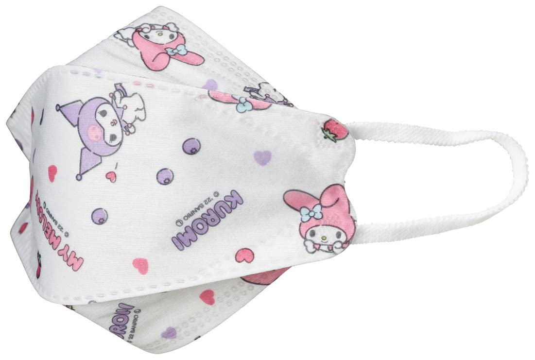 Skater My Melody and Kuromi 3D Children's Non-Woven Mask 5 Pieces Sanrio- Japan Figure Store - #1 Bring To You The Best Japanese Goods