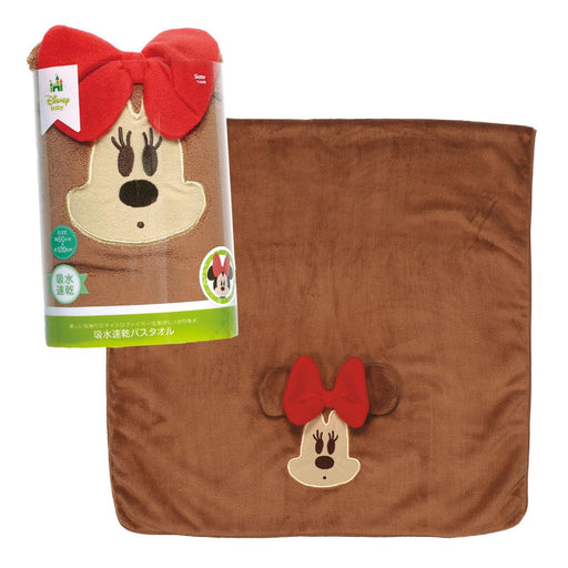 Skater Quick-Drying Absorbent Bath Towel Disney Minnie Mouse Design 60X120cm- Japan Figure Store - #1 Bring To You The Best Japanese Goods