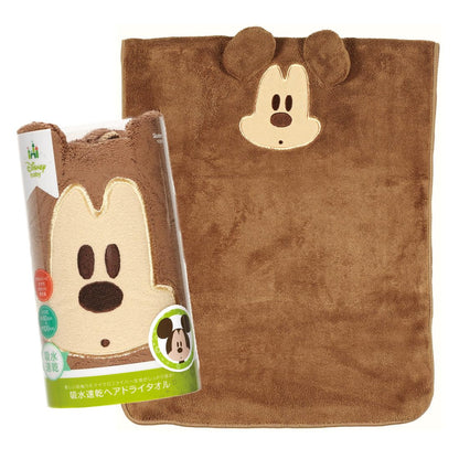 Skater Disney Mickey Mouse Quick-Drying Hair Towel 40x100cm Absorbent - TOH1-A- Japan Figure Store - #1 Bring To You The Best Japanese Goods