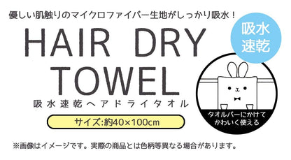 Skater Disney Winnie The Pooh Quick-Dry Absorbent Hair Towel 40x100cm - TOH1-A- Japan Figure Store - #1 Bring To You The Best Japanese Goods