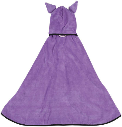 Skater Quick-Drying Absorbent Hooded Bath Poncho Kuromi Sanrio 108cm x 92cm- Japan Figure Store - #1 Bring To You The Best Japanese Goods