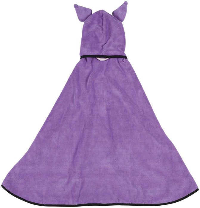 Skater Quick-Drying Absorbent Hooded Bath Poncho Kuromi Sanrio 108cm x 92cm- Japan Figure Store - #1 Bring To You The Best Japanese Goods