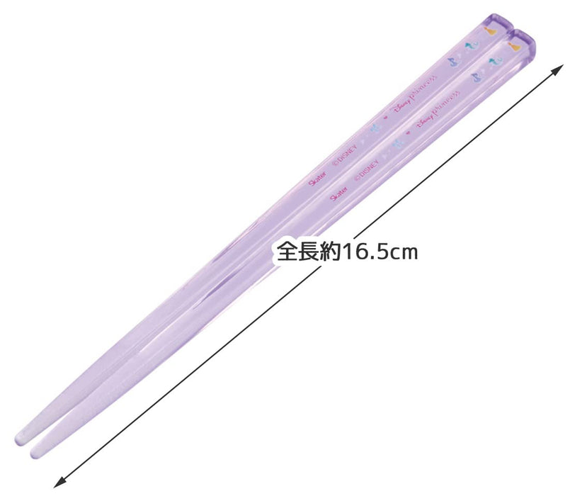 Skater Disney Princess Acrylic Chopsticks Set of 3 16.5cm Made in Japan- Japan Figure Store - #1 Bring To You The Best Japanese Goods
