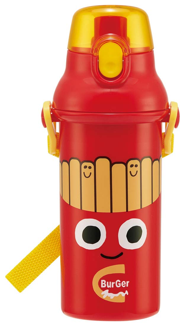 Skater 480ml Kids Antibacterial Water Bottle - Burger Conks Made in Japan Ag+- Japan Figure Store - #1 Bring To You The Best Japanese Goods
