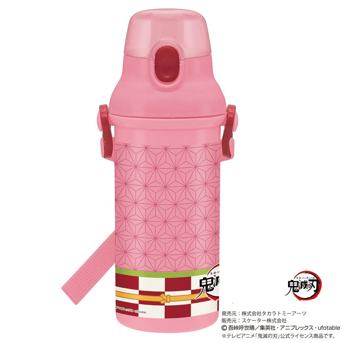 Skater Demon Slayer Nezuko 480ml Antibacterial Kids Plastic Water Bottle Made in Japan- Japan Figure Store - #1 Bring To You The Best Japanese Goods