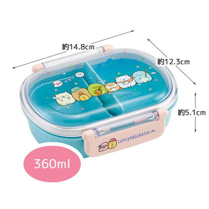 Skater Ag+ Antibacterial 360Ml Bento Box for Kids Sumikko Gurashi Camping Theme Made in Japan- Japan Figure Store - #1 Bring To You The Best Japanese Goods