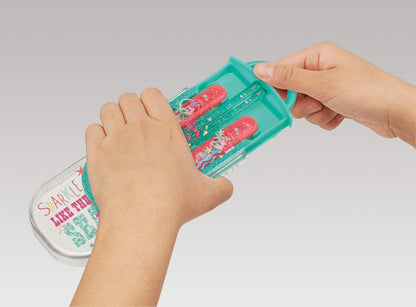 Skater Kids Antibacterial Trio Set - Ariel Chopsticks Spoon Fork - Made in Japan- Japan Figure Store - #1 Bring To You The Best Japanese Goods