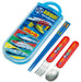 Skater Kids Antibacterial Trio Cutlery Set - Ag+ Chopsticks Spoon Fork - Made in Japan- Japan Figure Store - #1 Bring To You The Best Japanese Goods