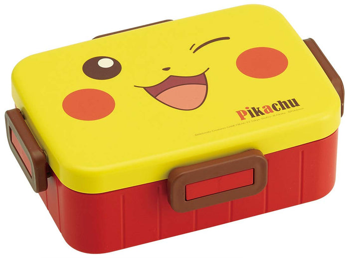 Skater Pikachu Pokemon Silver Ion Antibacterial 650Ml Lunch Box with 4-Point Lock- Japan Figure Store - #1 Bring To You The Best Japanese Goods