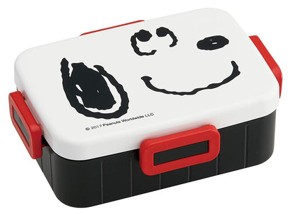 Skater Silver Ion Antibacterial 650ml Lunch Box with 4-Point Lock Snoopy Face Design Made in Japan- Japan Figure Store - #1 Bring To You The Best Japanese Goods