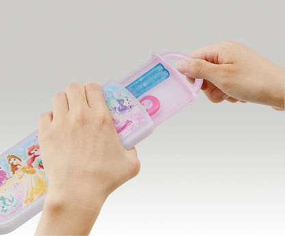 Skater Disney Princess 22 Antibacterial Chopsticks and Spoon Set Made in Japan