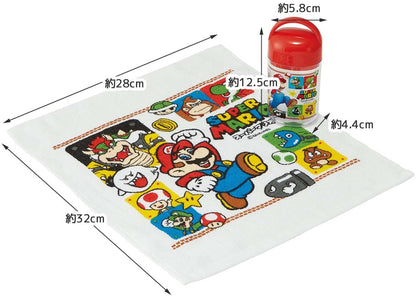 Skater Super Mario 23 Antibacterial Hand Towel Set 32 x 30.5 cm with Case Made in Japan- Japan Figure Store - #1 Bring To You The Best Japanese Goods