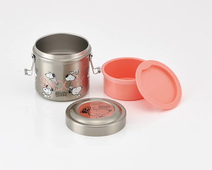 Skater 600ml Stainless Steel Insulated Lunch Box Snoopy Awesome Rice Bowl Type- Japan Figure Store - #1 Bring To You The Best Japanese Goods