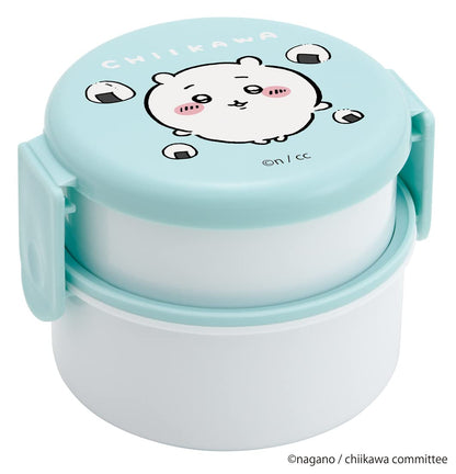 Skater Chiikawa 2-Tier Round Lunch Box 500ml Antibacterial Made in Japan- Japan Figure Store - #1 Bring To You The Best Japanese Goods