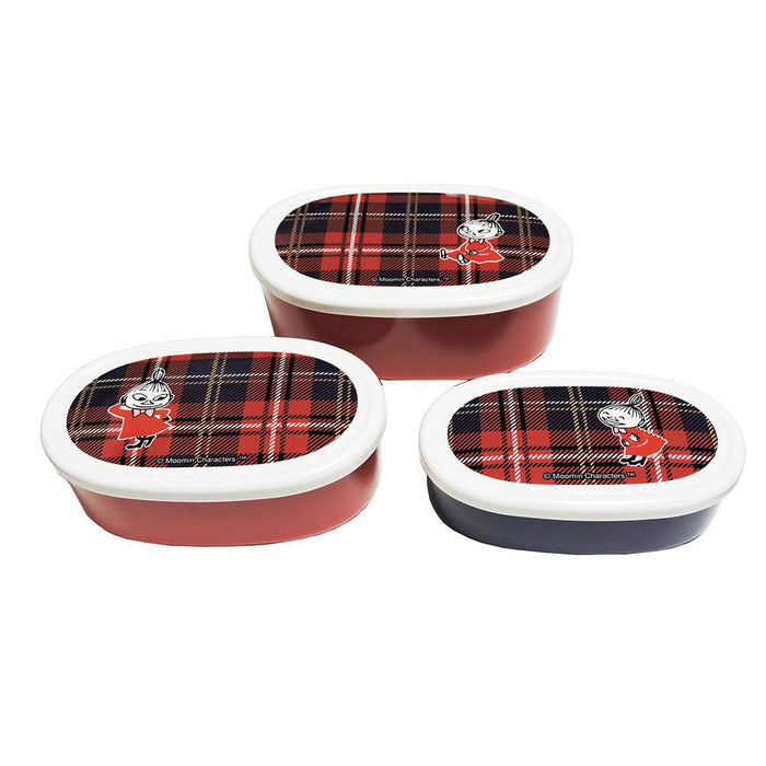 Skater Girls' Antibacterial Lunch Box Containers Set of 3 Little My Checkered Made in Japan- Japan Figure Store - #1 Bring To You The Best Japanese Goods