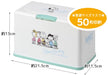 Skater Snoopy Antibacterial Mask Storage Lift-Up Holds 60 Masks Mkst1Nag-A- Japan Figure Store - #1 Bring To You The Best Japanese Goods