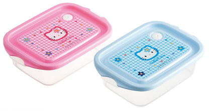 Skater Antibacterial Storage Box 2-Piece Set 500ml Hello Kitty Japan Stackable