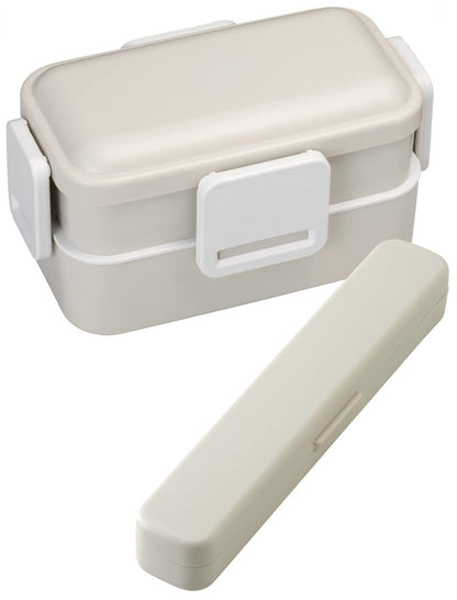 Skater Antibacterial Trio Set Spoon Fork Chopsticks Made in Japan - Dull Gray- Japan Figure Store - #1 Bring To You The Best Japanese Goods