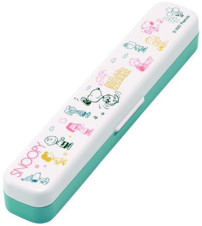 Skater Trio Set Chopsticks Spoon Fork - Snoopy Peanuts Made In Japan - Antibacterial Silent- Japan Figure Store - #1 Bring To You The Best Japanese Goods