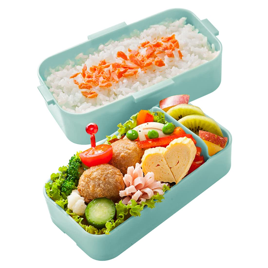 Skater 2-Tier Lunch Box 600ml Sanrio Characters Antibacterial Dome Lid Made in Japan- Japan Figure Store - #1 Bring To You The Best Japanese Goods