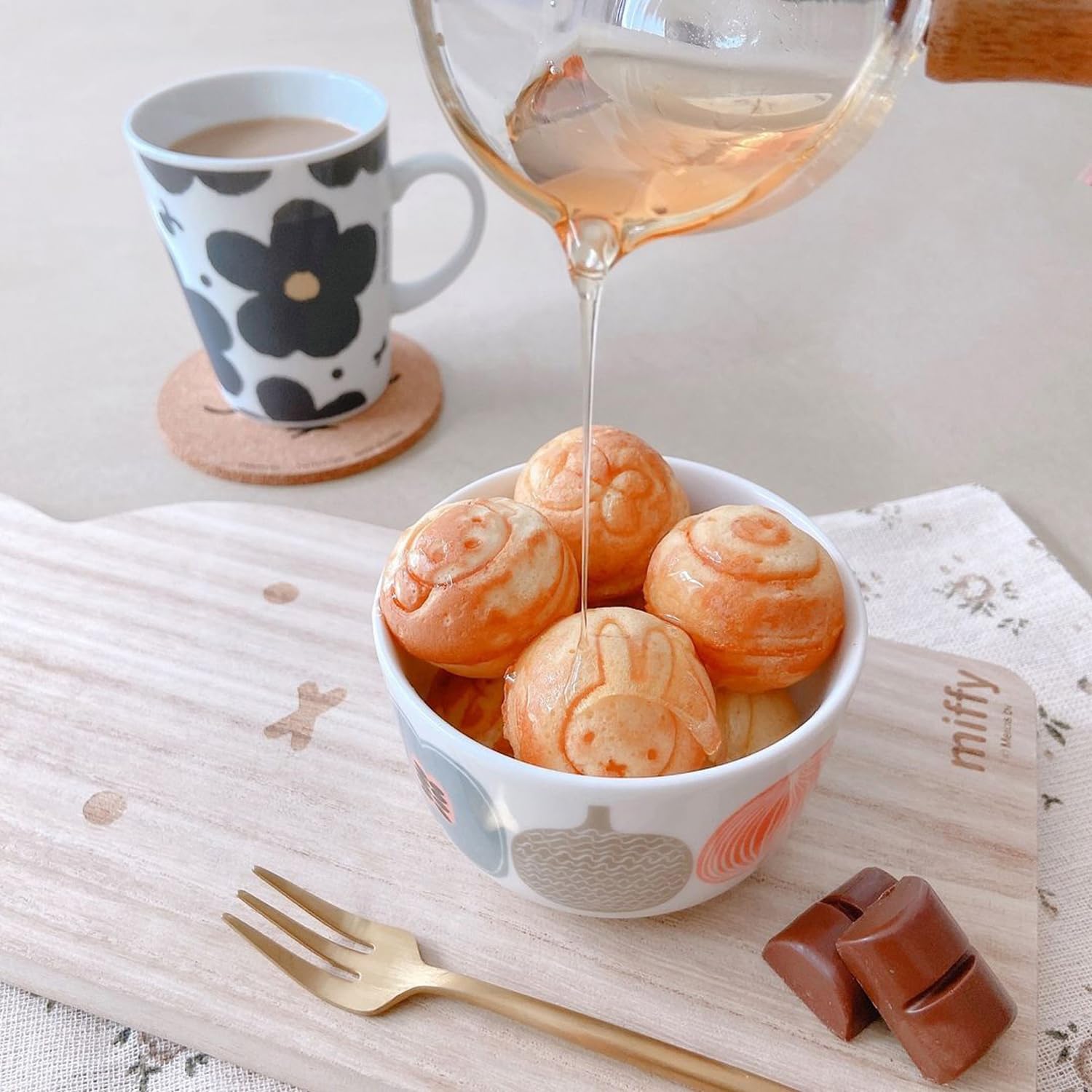 Skater Baby Castella Maker: Miffy Design Easy Clean Parent-Kid Fun