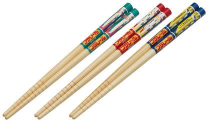 Skater Bamboo Chopsticks Set 16.5cm Set of 3 Plarail Design Skater- Japan Figure Store - #1 Bring To You The Best Japanese Goods