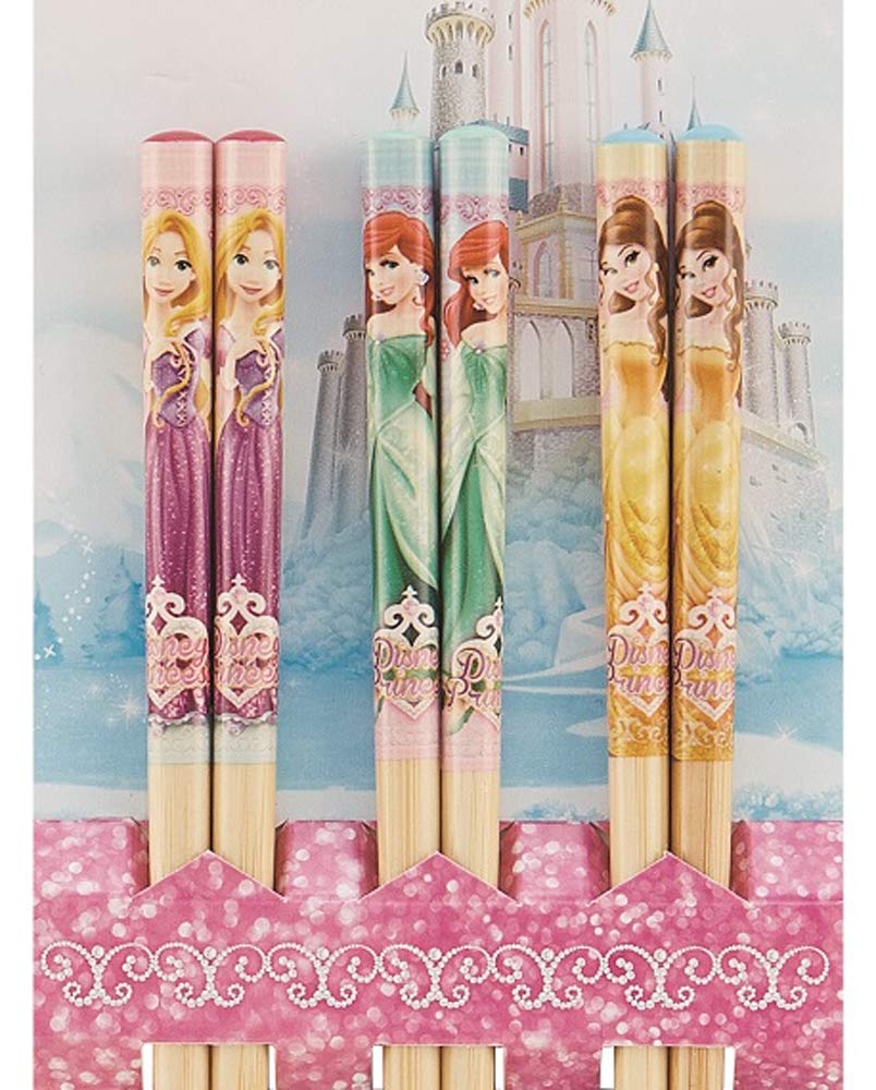 Skater Disney Princess Bamboo Chopsticks Set of 3 16.5cm Ant2T-A- Japan Figure Store - #1 Bring To You The Best Japanese Goods