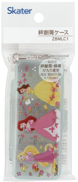 Skater Disney Princess Travel Case - Bandage Medicine and Cotton Swab Holder with Chain Zbmlc1-A- Japan Figure Store - #1 Bring To You The Best Japanese Goods