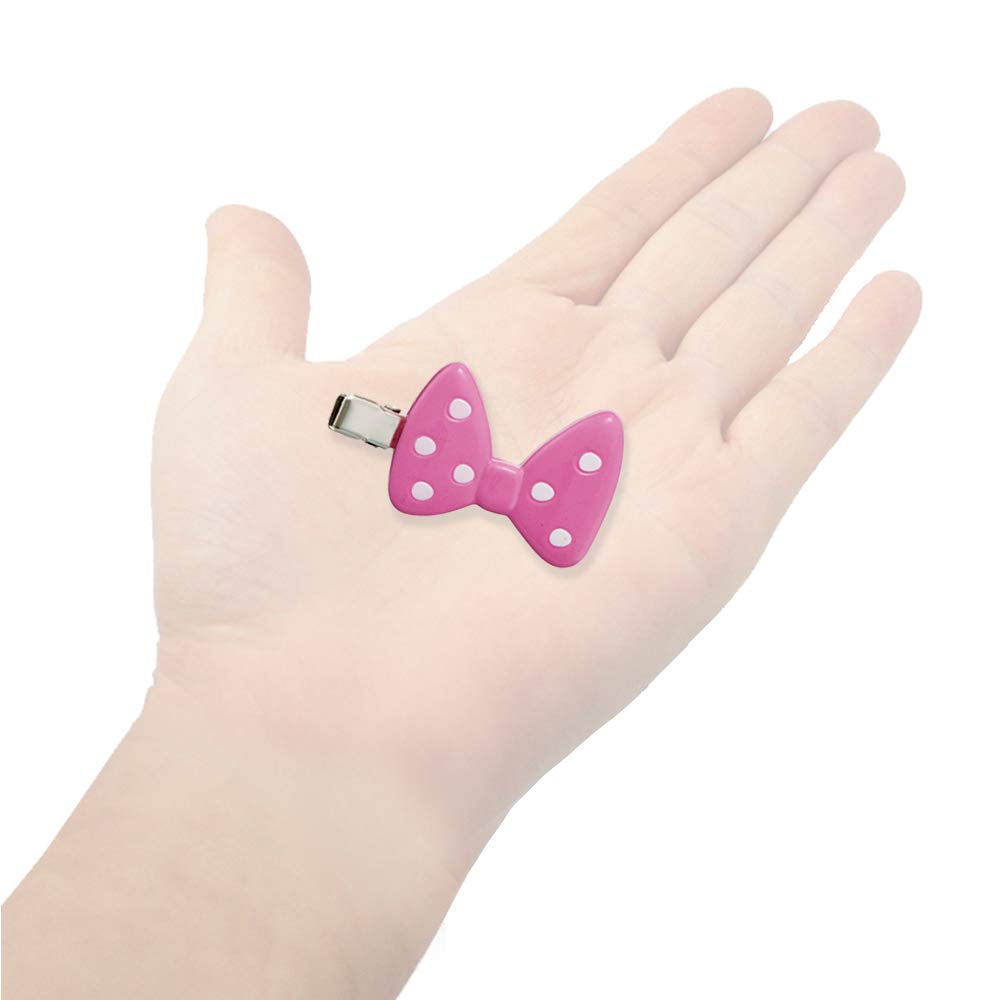 Disney Minnie Mouse Skater Hair Accessory Set of 2 Bangs Clip - Clfh1- Japan Figure Store - #1 Bring To You The Best Japanese Goods