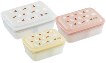 Skater 1-Tier Bento Box Miffy Pas5Ag-A 450Ml Antibacterial Soft Filling Ag+ Gasket- Japan Figure Store - #1 Bring To You The Best Japanese Goods