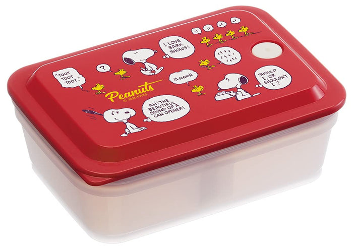 Skater Snoopy Peanuts 600ml Antibacterial 1 Tier Bento Box with Air Valve and Integrated Gasket- Japan Figure Store - #1 Bring To You The Best Japanese Goods