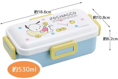 Skater Pochacco Bento Box 530ml with Antibacterial Dome-Shaped Lid Made in Japan Ideal for Women- Japan Figure Store - #1 Bring To You The Best Japanese Goods