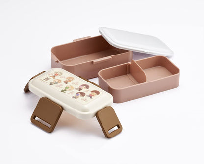 Skater Tinytan 2-Tier Bento Box 600ml Antibacterial Dome-Lid Soft & Fluffy Made in Japan- Japan Figure Store - #1 Bring To You The Best Japanese Goods