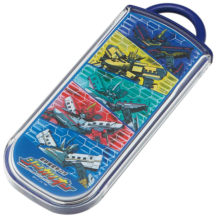 Skater Kids Bento Trio Set - 2019 Shinkalion Chopsticks Spoon & Fork 16.5cm Made in Japan- Japan Figure Store - #1 Bring To You The Best Japanese Goods