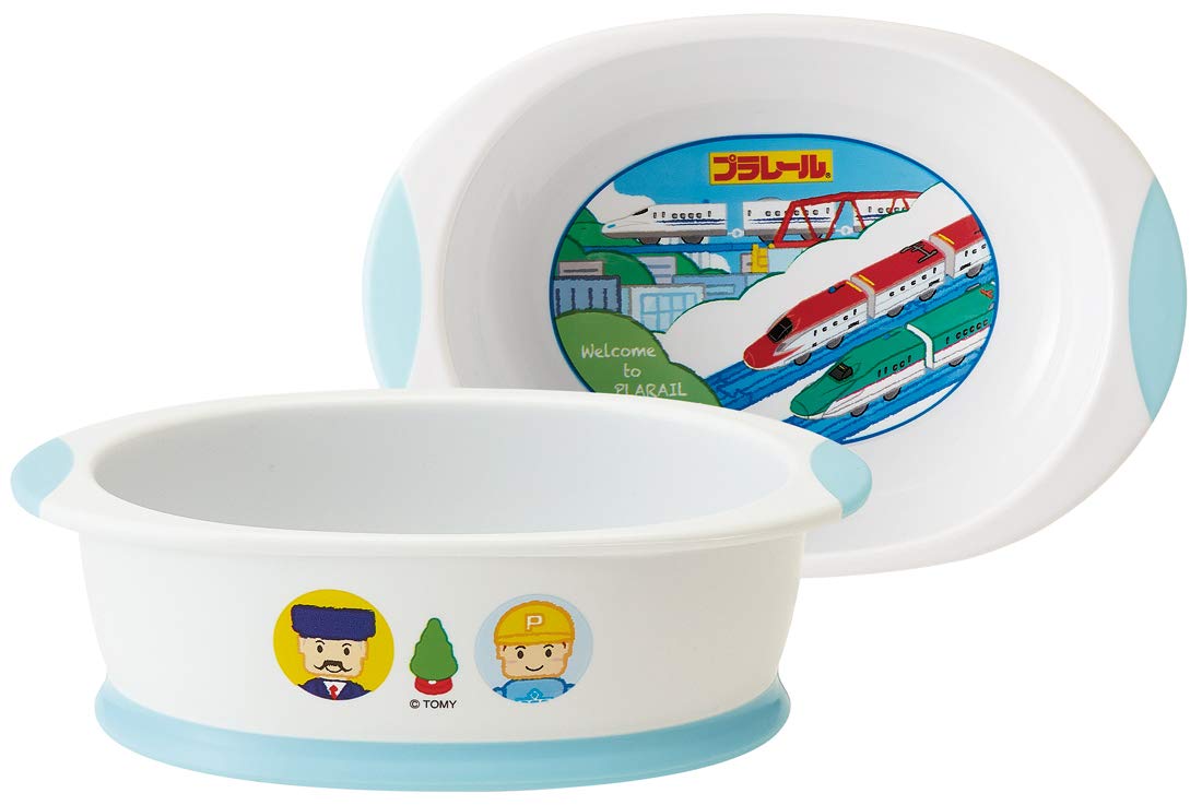 Skater Baby Small Bowl - Easy-to-Scoop Children's Tableware Plarail 19 16.4x11.3xH5cm- Japan Figure Store - #1 Bring To You The Best Japanese Goods