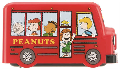 Skater Snoopy Peanuts Bus-Shaped Lunch Box with Secure Belt- Japan Figure Store - #1 Bring To You The Best Japanese Goods