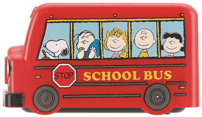 Skater Snoopy Peanuts Bus-Shaped Lunch Box with Secure Belt- Japan Figure Store - #1 Bring To You The Best Japanese Goods