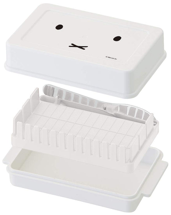 Skater Miffy BTG1 Butter Case Container with Cutting Guide 16x9.5x5.1cm- Japan Figure Store - #1 Bring To You The Best Japanese Goods