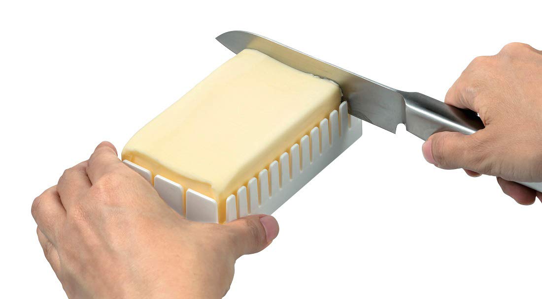 Skater Winnie The Pooh Disney Butter Case Container with Cutter Guide BTG1- Japan Figure Store - #1 Bring To You The Best Japanese Goods