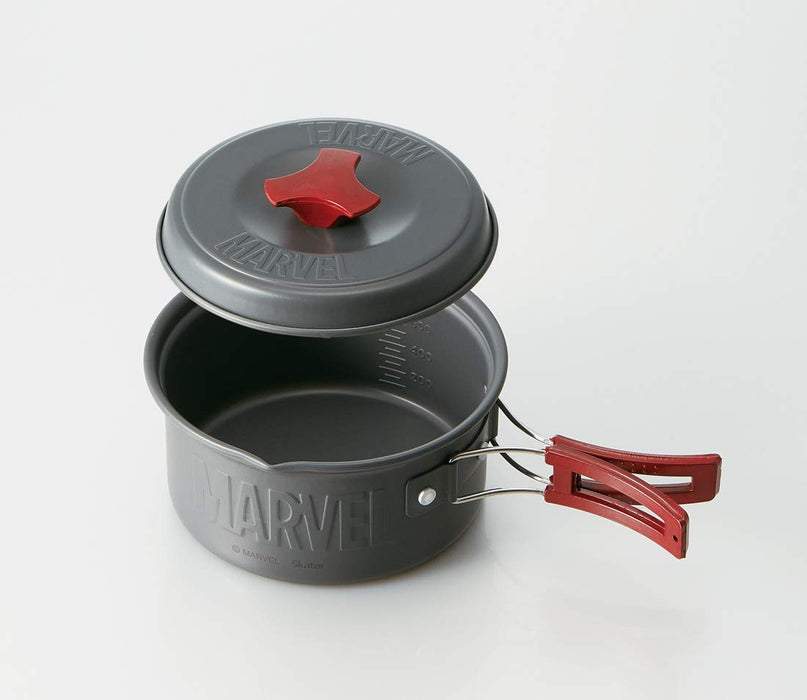 Skater Marvel Logo Camping Pot 13cm Durable Outdoor Aluminum Cookware- Japan Figure Store - #1 Bring To You The Best Japanese Goods