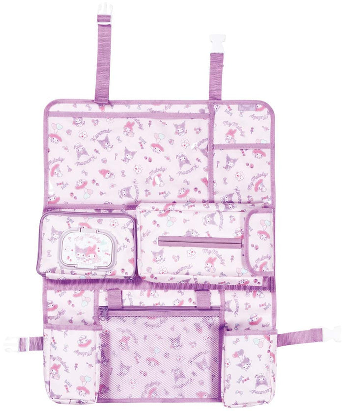 Skater My Melody Kuromi Cute Car Seat Back Pocket CSBP1-A- Japan Figure Store - #1 Bring To You The Best Japanese Goods