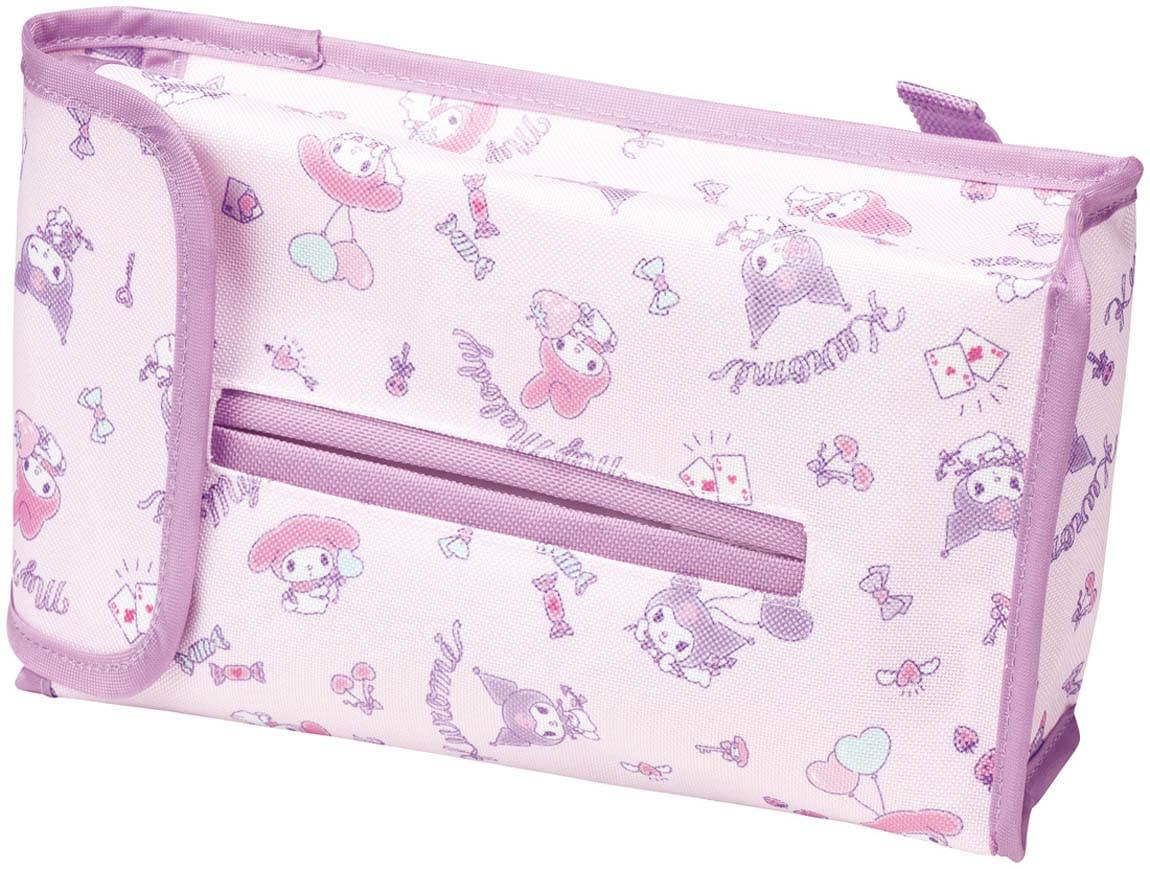 Skater Adult Kawaii My Melody and Kuromi Car Tissue Box Cover Sanrio Ctsc1-A- Japan Figure Store - #1 Bring To You The Best Japanese Goods