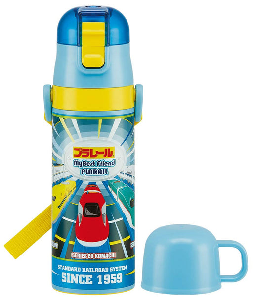 Skater 430ml Stainless Steel 2-Way Water Bottle for Children with Cup - Plarail 19 Skdc4- Japan Figure Store - #1 Bring To You The Best Japanese Goods