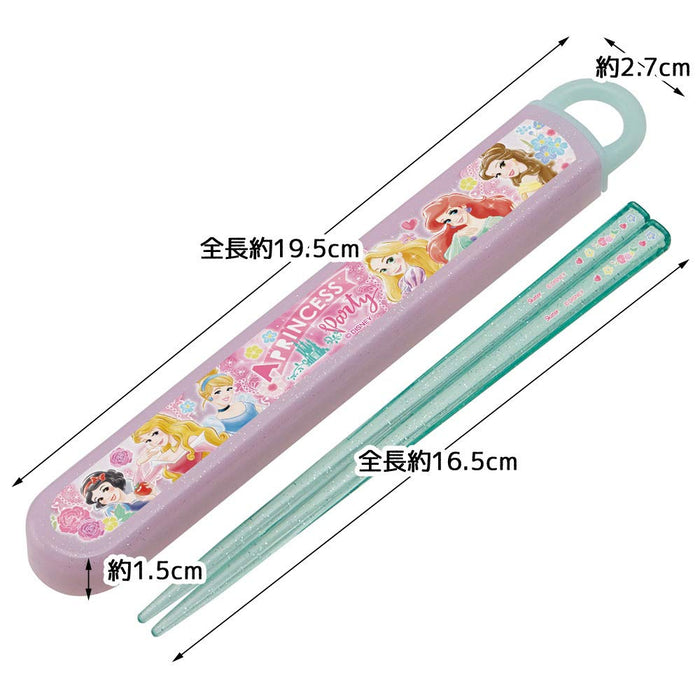 Skater Kids Antibacterial Silver Ion Chopsticks Set with Case 16.5cm Princess Made in Japan- Japan Figure Store - #1 Bring To You The Best Japanese Goods