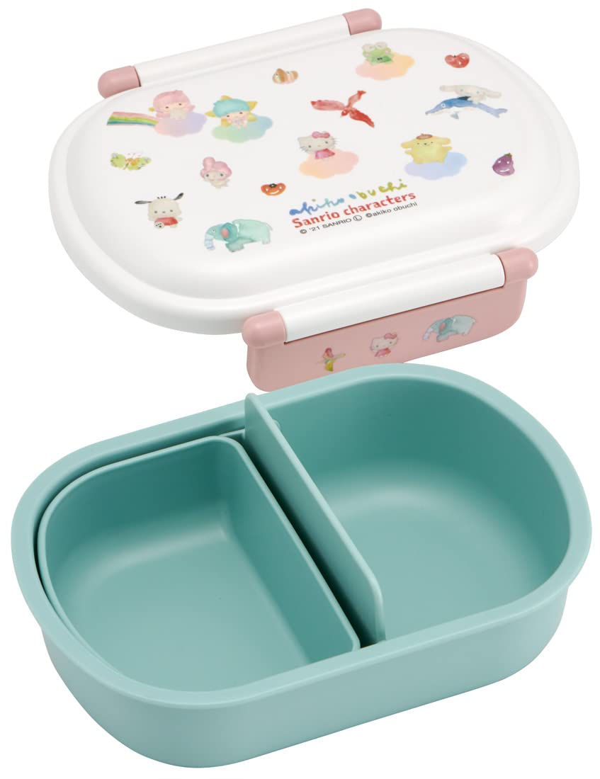 Skater 360ml Antibacterial Kids Lunch Box Akiko Obuchi Sanrio Design Fluffy Made in Japan- Japan Figure Store - #1 Bring To You The Best Japanese Goods