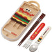 Skater Kids Antibacterial Trio Lunch Set with Burger Conks Chopsticks Spoon & Fork - Made in Japan- Japan Figure Store - #1 Bring To You The Best Japanese Goods