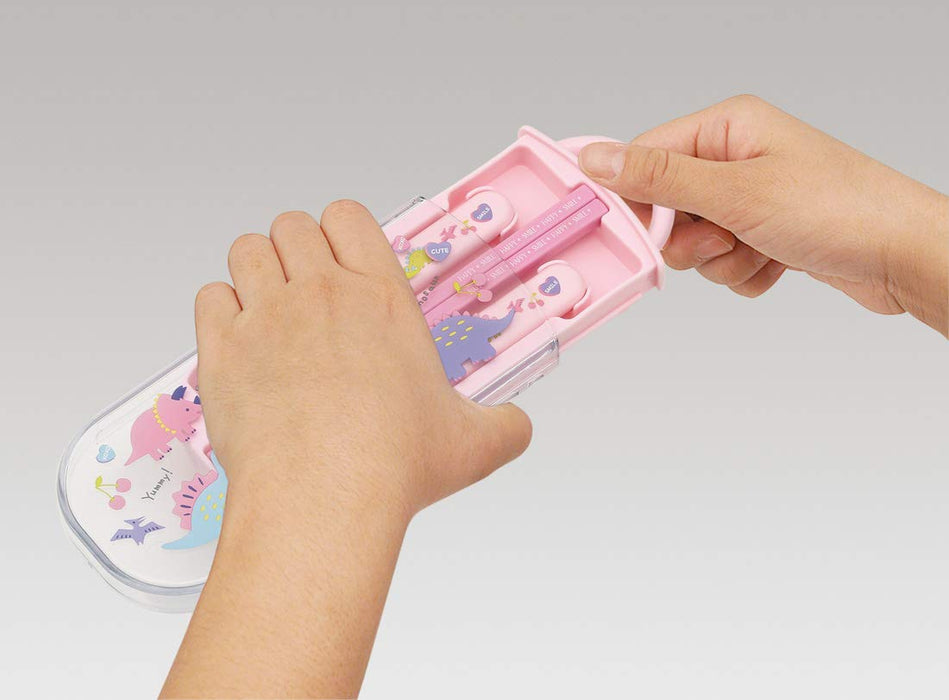 Skater Happy Smile Trio Set - Children's Antibacterial Lunch Box Spoon Fork and Chopsticks Made in Japan- Japan Figure Store - #1 Bring To You The Best Japanese Goods