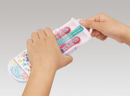 Skater Paw Patrol Rescue Children's Antibacterial Chopsticks Spoon & Fork Set - Made in Japan Tacc2Ag-A- Japan Figure Store - #1 Bring To You The Best Japanese Goods