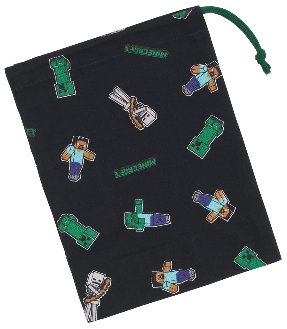 Skater Minecraft Made in Japan Children's Cup Bag 21 x 15 cm - KB62-A- Japan Figure Store - #1 Bring To You The Best Japanese Goods