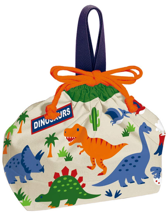 Skater Dinosaur Children's Lunch Box Made in Japan Drawstring Bag - KB7-A- Japan Figure Store - #1 Bring To You The Best Japanese Goods